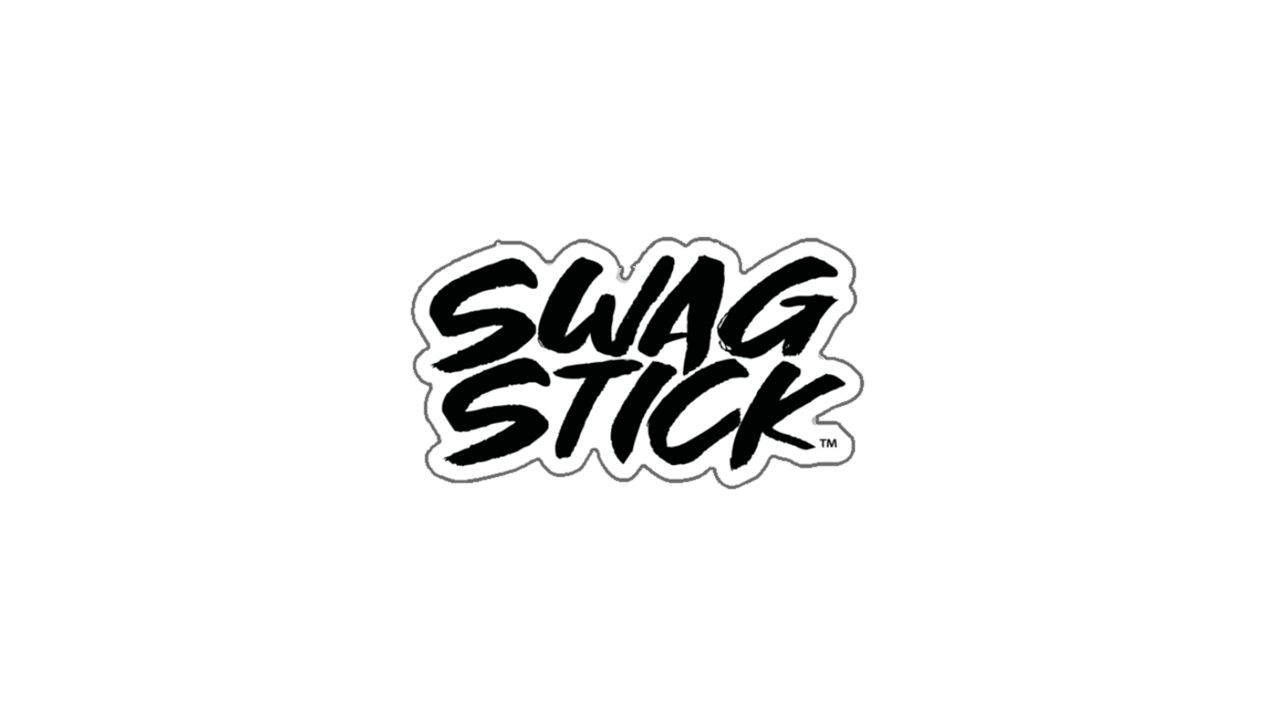 SWAG STICK Sticker [Black & White]